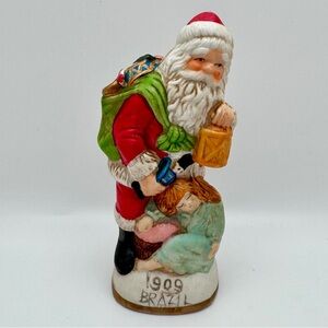 Old World Santa Collectible 1909 Brazil Figurine w/Box VTG 1980s Christmas Decor